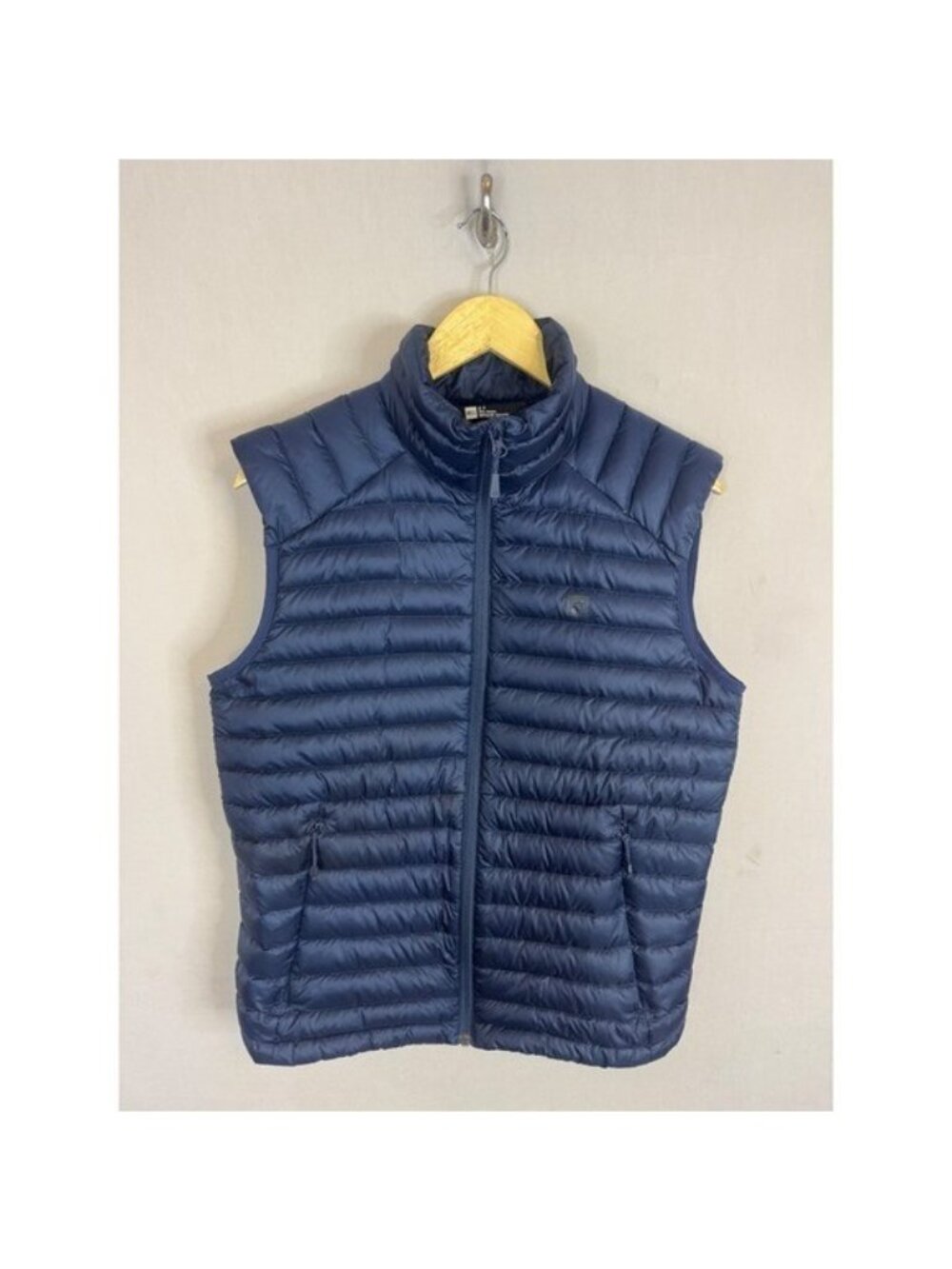 MEC Boundary Light Down Vest Mens Small Navy Blue 700 Fill Packable Puffer Vest